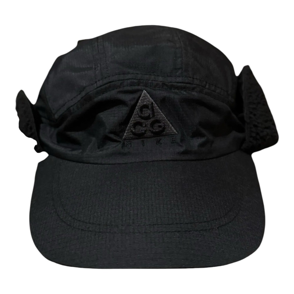 New Nike ACG Black Tailwind Sherpa Earflaps Trapper Hat One Size AR0497-013 Men